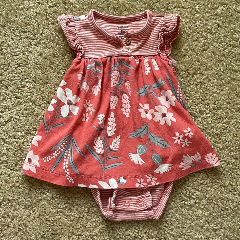 Baby Dress with Matching Cardigan - Picture 2 of 6